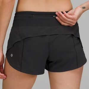 Black Lululemon Run Times Shorts